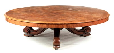 Lot 970 - A 19TH CENTURY MAHOGANY COFFEE TABLE with...