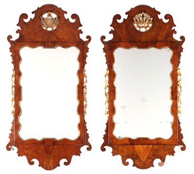 Lot 990 - A PAIR OF GEORGE II WALNUT AND GILTWOOD...