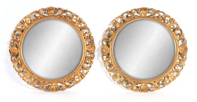 Lot 1002 - A PAIR OF LATE 19TH CENTURY FLORENTINE...