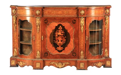 Lot 1017 - A FINE 19TH CENTURY BURR WALNUT, ORMOLU...