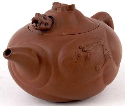 Lot 131 - A 19TH CENTURY CHINESE TERRACOTA TEAPOT the...