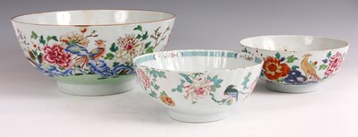 Lot 114 - AN 18TH CENTURY CHINESE LARGE PUNCH BOWL with...