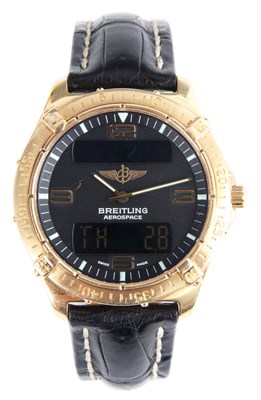 Lot 236 - A GENTLEMAN'S 18ct YELLOW GOLD BREITLING...