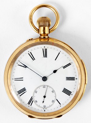 Lot 260 - AN 18ct GOLD REPEATING POCKET WATCH having...