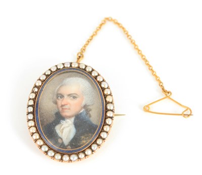 Lot 265 - A LATE GEORGIAN OVAL MINIATURE ON IVORY...