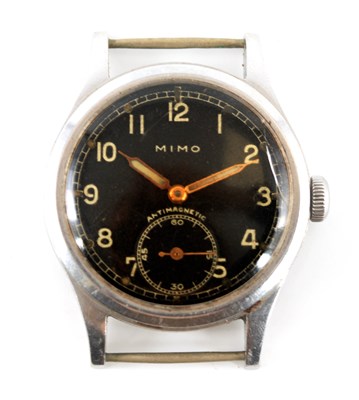 Lot 274 - A WWII GERMAN MILITARY ISSUE WRIST WATCH the...