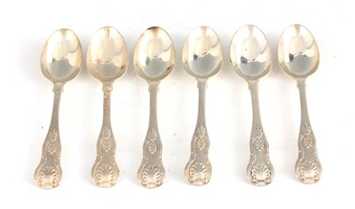 Lot 288 - A SET OF SIX VICTORIAN SILVER KING'S PATTERN...