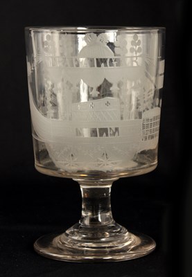 Lot 3 - A FINE REGENCY LARGE GLASS RUMMER...