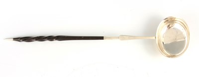 Lot 303 - A GEORGE III SCOTTISH SILVER PUNCH LADLE with...