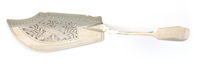 Lot 304 - AN EARLY VICTORIAN SILVER FISH SLICE having...