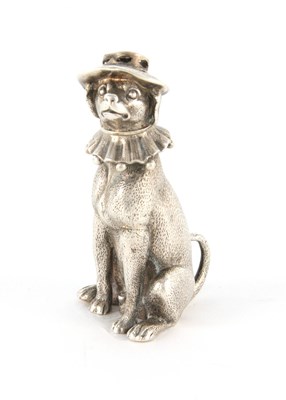 Lot 326 - A VICTORIAN NOVELTY SILVER SHAKER FORMED AS A...