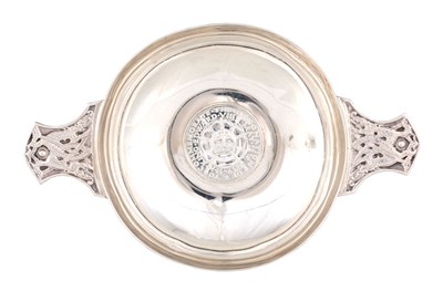 Lot 346 - A GEORGE VI COMMEMORATIVE SILVER QUAICH with...