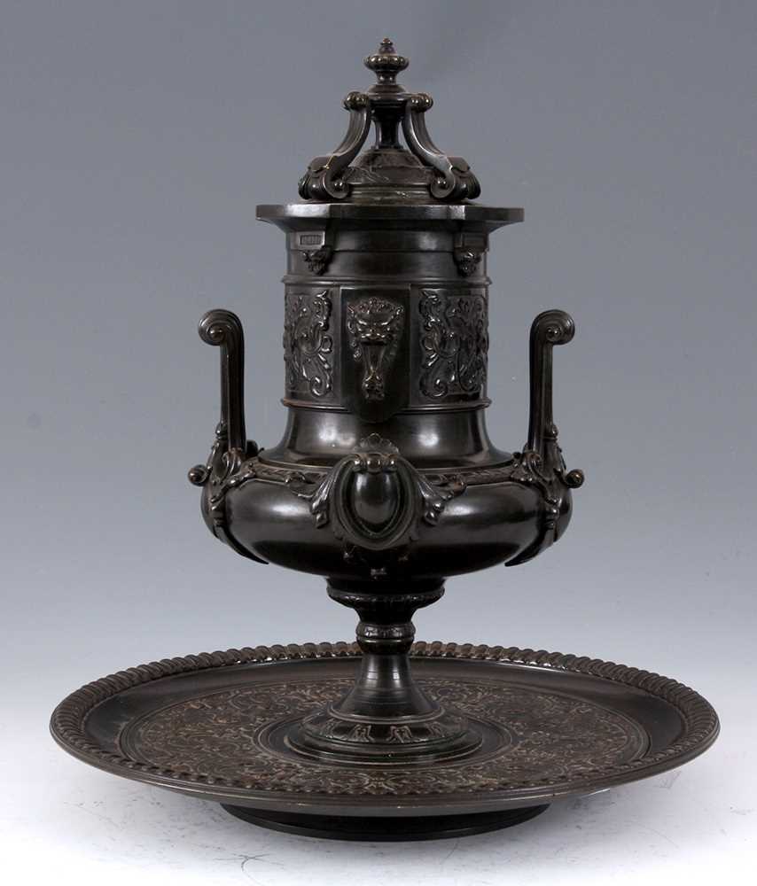 Lot 574 - A LATE 19TH CENTURY FRENCH BRONZE CENTRE PIECE...