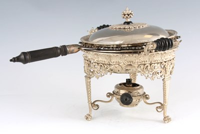 Lot 372 - AN ELABORATE 19TH CENTURY CAST SILVER PLATE...