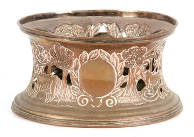 Lot 373 - A 19TH CENTURY LARGE SILVER PLATE ON COPPER...