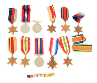 Lot 379 - A COLLECTION OF WWII MEDALS together with the...