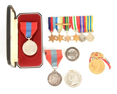 Lot 383 - A COLLECTION OF MEDALS to include two service...