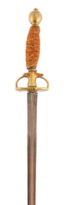 Lot 395 - AN 18TH CENTURY CHILD'S SWORD having a triform...