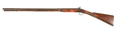 Lot 416 - A 19TH CENTURY PERCUSSION FOWLING GUN with 36”...