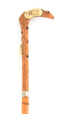 Lot 461 - A LATE 19TH CENTURY JAPANESE WALKING STICK...