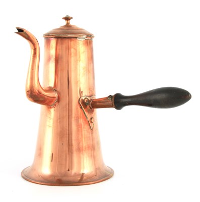 Lot 489 - A MID 19TH CENTURY GIANT SEAMED COPPER COFFEE...