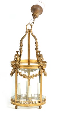 Lot 504 - A FINE 19TH CENTURY REGENCY STYLE CAST BRASS...