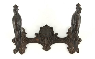 Lot 515 - A BRONZE METAL COAT RACK BY PAUL KOCH with...