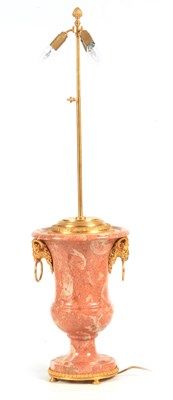 Lot 566 - A 20TH CENTURY FRENCH MARBLE AND GILT BRASS...