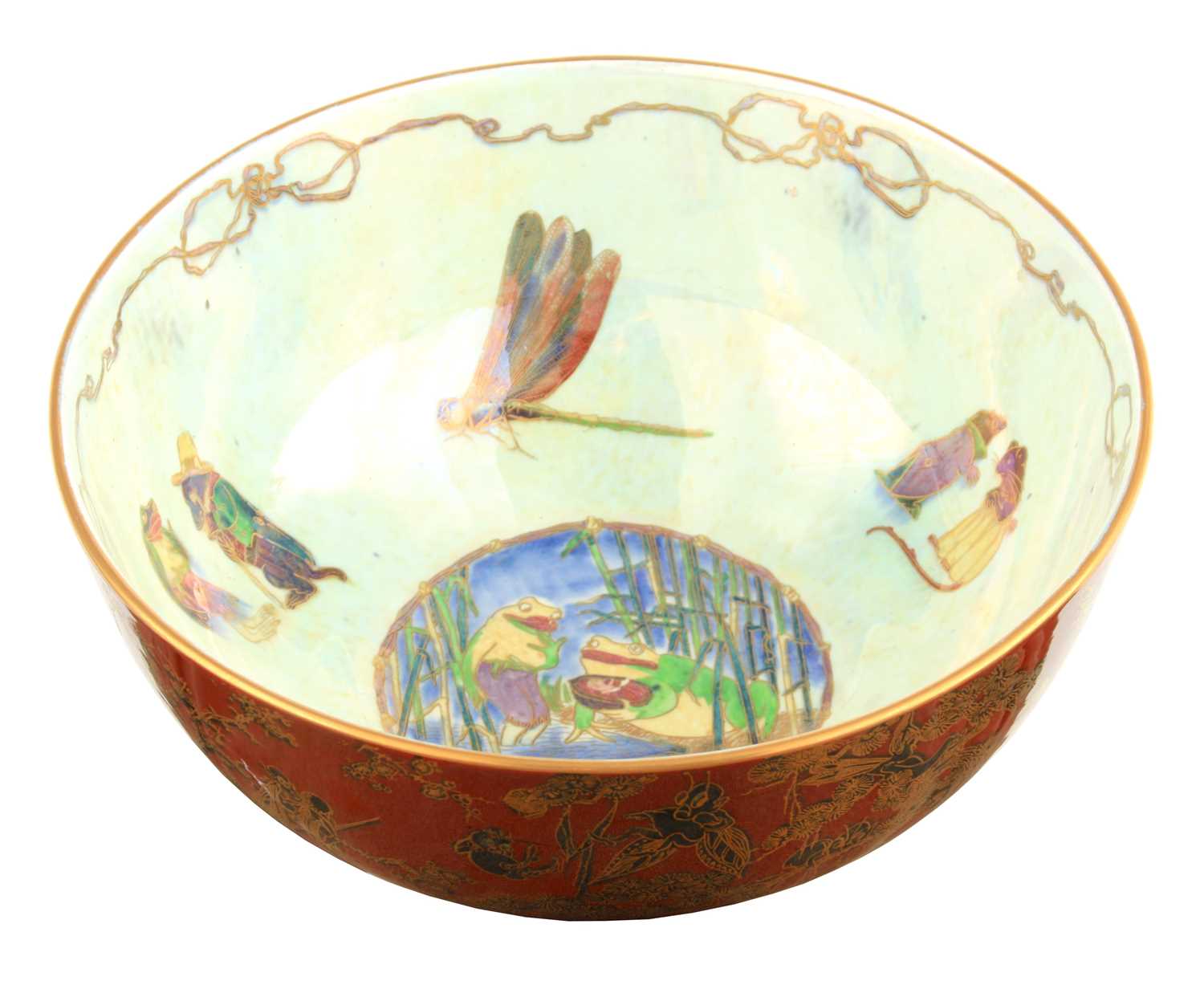 Lot 66 - A RARE WEDGWOOD FAIRYLAND LUSTRE PORCELAIN...