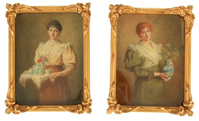 Lot 701 - ROBERT W. WRIGHT fl. 1871-1906 A PAIR OF LATE...