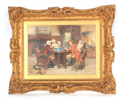 Lot 719 - JOHN ARTHUR LOMAX (BRITISH, 1857-1923) OIL ON...