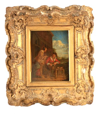 Lot 727 - A 19TH CENTURY CONTINENTAL OIL ON BOARD...