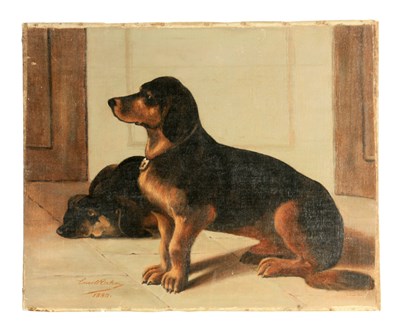 Lot 732 - CESIL RAHM(?) A 19TH CENTURY OIL ON CANVAS...