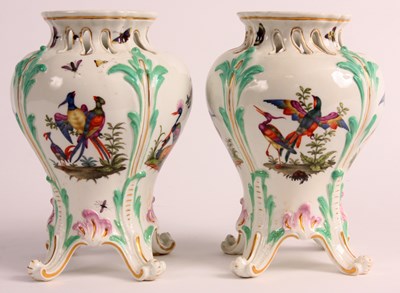 Lot 73 - A pair of late 19th Century Meissen VASES with...