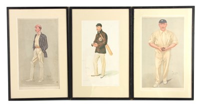 Lot 756 - A SET OF THREE EARLY 20TH CENTURY CRICKET...