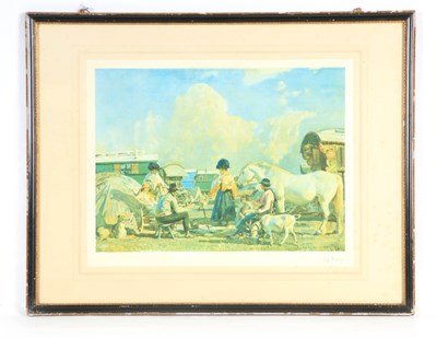 Lot 757 - AN ORIGINAL SIGNED PRINT BY A.J. MUNNINGS...