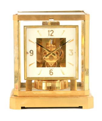 Lot 802 - A JAEGER-LECOULTRE ATMOS CLOCK the gilt brass...