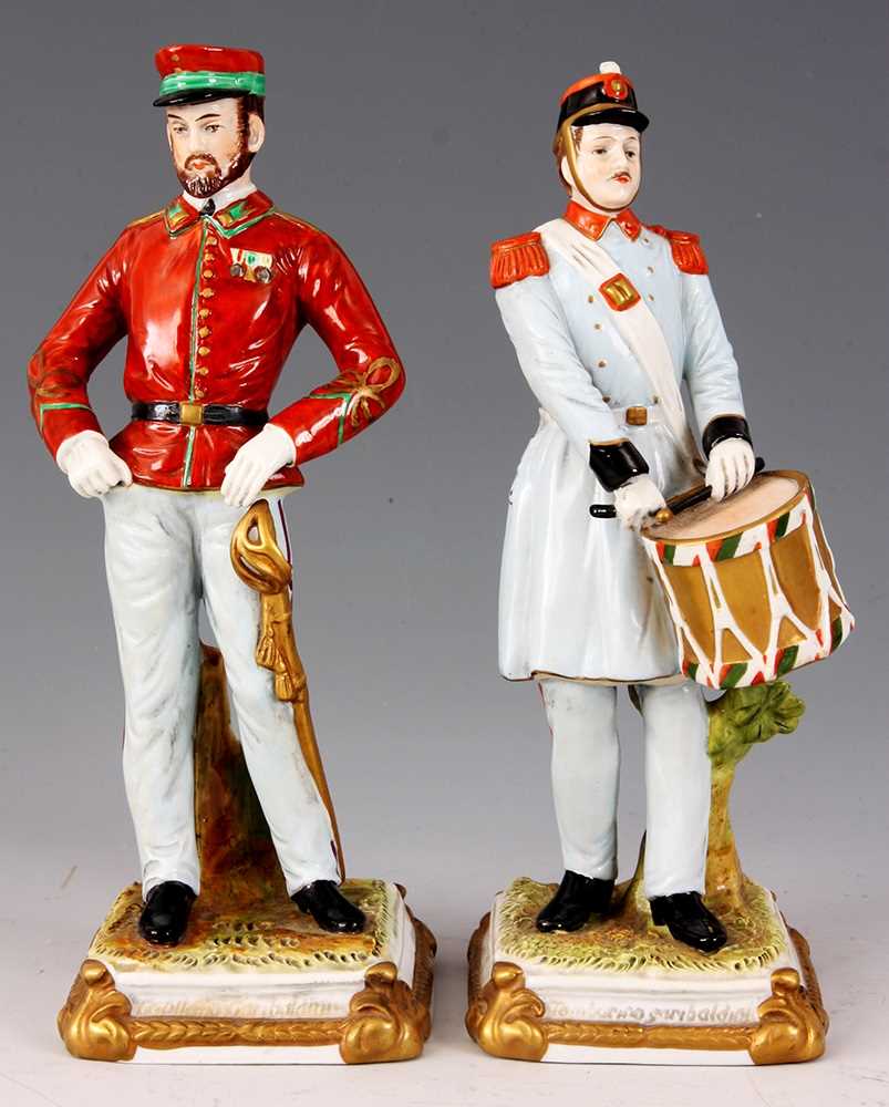Lot 62 - A PAIR OF LATE 19TH CENTURY GERMAN PORCELAIN...