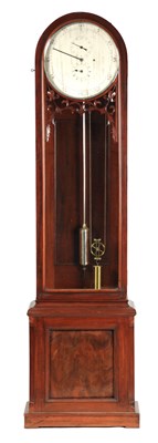 Lot 889 - A MID 19TH CENTURY MAHOGANY LONGCASE REGULATOR...