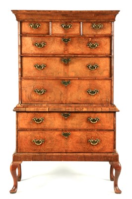 Lot 947 - AN EARLY 18TH CENTURY WALNUT CHEST ON STAND...