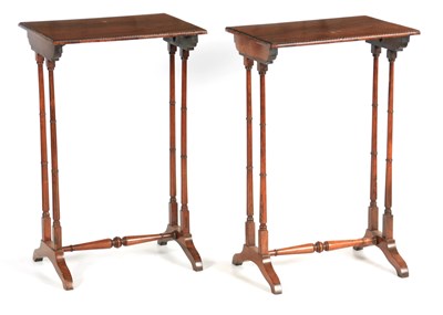 Lot 953 - A PAIR OF REGENCY ROSEWOOD END TABLES IN THE...