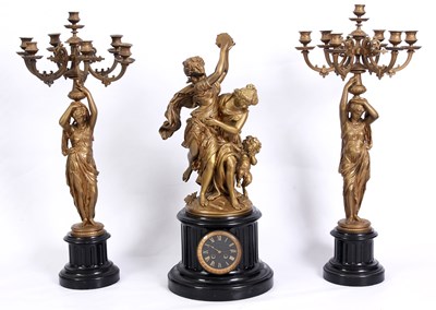 Lot 654 - AN IMPRESSIVE 19TH CENTURY FRENCH BRONZE AND...