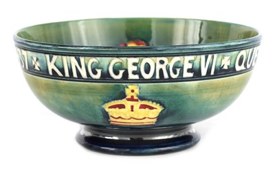 Lot 109 - A 1930S MOORCROFT FOOTED BOWL COMMEMORATING...