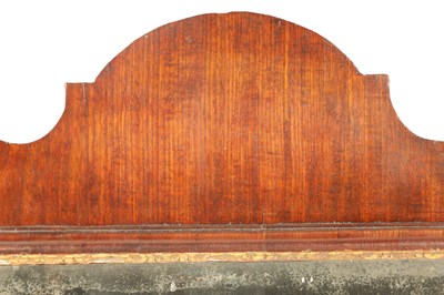 Lot 1157 - AN 18TH CENTURY MAHOGANY HANGING MIRROR with...