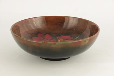 Lot 152 - A 1920S/30S LARGE MOORCROFT FOOTED BOWL the...