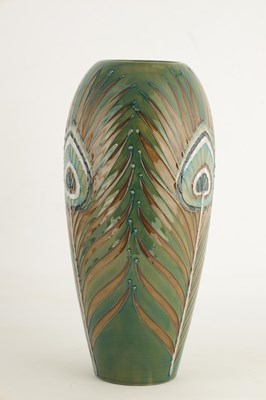 Lot 184 - A WILLIAM MOORCROFT TALL TAPERING SHOULDERED...