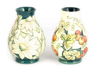Lot 195 - A MOORCROFT FOOTED BULBOUS VASE DESIGNED BY...