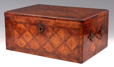 Lot 756 - AN EARLY 18TH CENTURY FRENCH KINGWOOD...