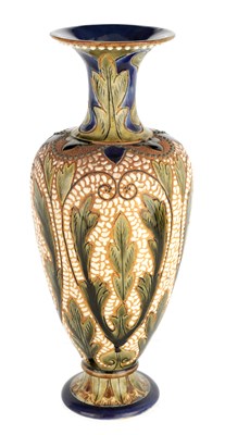 Lot 220 - AN UNUSUAL LATE 19TH CENTURY FULHAM POTTERY...