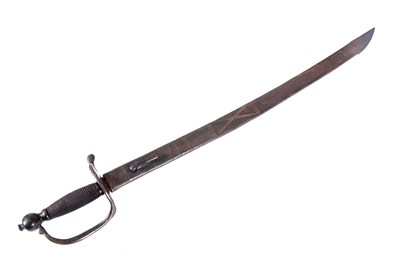 Lot 383 - A GEORGE III YORK REGIMENTAL HANGAR SWORD with...